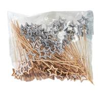 Spiedini decorativi luminosi una volta sola, utensili da campeggio per piatti di frutta, cocktail, guarnizioni, eventi, catering, accessori per feste usa e getta