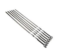Spiedini for kebab, spiedini for kabob da 21,6'' e 55 cm, set di grandi piatti for barbecue, bastoncini in acciaio inossidabile, forchette lunghe for resistenti(12 Pcs)
