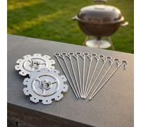 Spiedini Girarrosto BBQ 20 cm per acciaio per Grigliare Carni Verdure