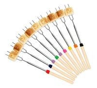 Spiedini in Acciaio Inossidabile 8 Pezzi Bastoncini Telescopici a Forma di | Spiedini BBQ all'aperto Per Campeggio Casa Ristorante Giardino Picnic Catering Feste e Incontri