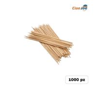 Spiedini in Legno Bambù 25 cm arrosticini barbecue cucina catering 1000 pz