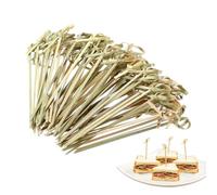 Spiedini per Antipasti | 100 Pezzi Stecchini Naturali Sicuri ed Eleganti per Stuzzichini | Set Di Spiedini Per Cocktail Di Frutta Da Festa | Per Decorazioni Casa, Compleanni, Bar, Festival All'Aperto