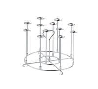 Spiedini per friggitrice ad aria, supporto per kebab, in acciaio inox, per barbecue, non c'è bisogno di capovolgere, per pentole a pressione, forno, friggitrice ad aria (18,5 cm x 12 cm)