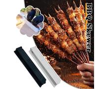 Spiedini Riutilizzabili Set 4 Pezzi Strumento Manuale in Plastica per BBQ Social