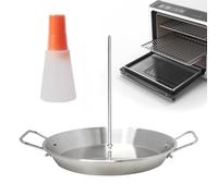 Spiedini verticali per forno, spiedini per carne, pastore, supporto in acciaio inox, spiedino tacos alpastol spiedini forno kushi bab - supporto senza contagocce brasiliano verticale