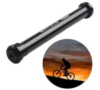 Spiedino a sgancio rapido 100 x 15 mm per forcella anteriore per mountain bike, albero dell'asse passante con serratura a leva, ruota anteriore in lega di alluminio (per bloccare)