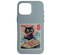 Spiedino di carne Gatto Kebab Carne alla griglia Barbecue Carne Giapponese Custodia per iPhone 16 Pro Max