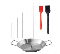 Spiedino verticale in acciaio inox per griglia e forno, compatibile con teglie standard, perfetto per cucinare tacos, giroscopio e kebab turchi (1)