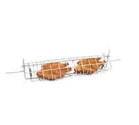 Spiedo a Gabbia per Girarrosto da Camino o Barbecue, Spiedo per Barbecue (Lunghezza 60 cm)