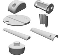 Spiedo Motorizzato per Marshmallow Hot Dog BBQ a Batteria Stampato 3D Kit