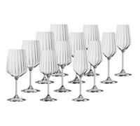 Spiegelau, LifeStyle Set da 12 pezzi, 4 bicchieri da vino rosso (630 ml), 4 bicchieri da vino bianco (440 ml), 4 bicchieri da champagne (310 ml), 4459994, bicchieri da vino e champagne in cristallo