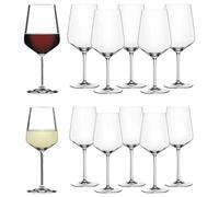 Spiegelau & Nachtmann 4670194 - Set di 12 bicchieri da vino rosso, 630 ml e bicchieri da vino bianco, 440 ml, stile