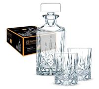 Spiegelau & Nachtmann Noblesse 0091899-0 - Set da degustazione da 3 Pezzi, con Decanter e 2 Bicchieri da Whisky