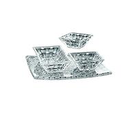 Spiegelau & Nachtmann - Set di 2 piatti da portata, trasparente, 4 pz