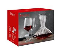 Spiegelau Set decanter da 3 pezzi: 1 decanter (2,9 l), 2 bicchieri da vino (630 ml), vetro di cristallo, LifeStyle, 4450193