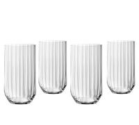 Spiegelau Set di 4 bicchieri da long drink, da cocktail, in cristallo, 445 ml, lineari, 4940179