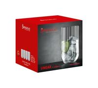 Spiegelau Set di 4 bicchieri da long drink, da cocktail, in cristallo, 445 ml, lineari, 4940179
