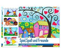 Spiel, Spaß und Freunde. Lustiger Kinderkalender (Tischkalender 2026 DIN A5 quer), CALVENDO Monatskalender: Lustige und farbenfrohe Motive für Kinder und Familien