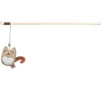 Spielangel Katze, Plüsch/Stoff/Holz, Katzenminze, 38 cm