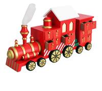 Spielwerk® Calendario dell' Avvento Riutilizzabile in Legno Trenino di Natale Decorazione Natalizia da Riempire