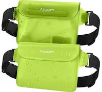 Spigen A620 [2 pz] IPX8 Marsupio Impermeabile Regolabile | Verde Cactus, Custodia Stagna Nuoto e Viaggio, Cintura Lunga Regolabile, Ampia Capacità IPX8, iPhone e Samsung