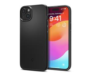 SPIGEN ACS06639 CUSTODIA per Apple iPhone 15 Plus, Nero