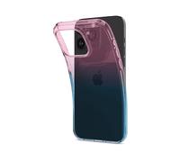 Custodia Liquid Crystal per iPhone 15 Pro - Rosa e Blu