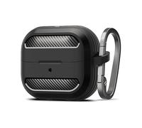 Spigen Cover Rugged Armor Compatibile con Samsung Galaxy Buds 3 Pro | Samsung Galaxy Buds 3 - Nero Opaco