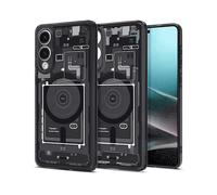 Spigen Cover Ultra Hybrid MagFit Compatibile con Samsung Galaxy S25 Edge - Zero One Black