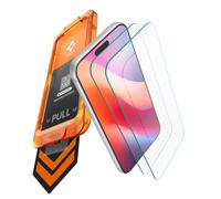 Spigen AlignMaster S Vetro Temperato [2P] per iPhone 18 Pro, 17 Pro | Durezza 9H, Tocco ad alta sensibilità, Resistente ai graffi, Oleorepellente