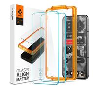 Spigen AlignMaster Vetro Temperato [2 Pezzi] per Nothing Phone (2) | Cornice di Allineamento inclusa, Copertura Totale, Durezza 9H