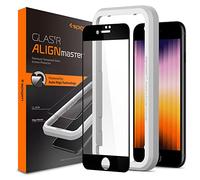 Spigen AlignMaster Vetro Temperato compatibile con iPhone SE 3 (2022), iPhone SE 2 (2020), iPhone 8, iPhone 7, Copertura Totale, Durezza 9H Pellicola prottetiva