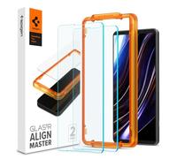 Spigen AlignMaster Vetro Temperato compatibile con Sony Xperia 1 VIII, Xperia 1 VII, Sony Xperia 1 VI, 2 Pezzi, Installazione Semplice con Cornice di Allineamento, Durezza 9H Pellicola