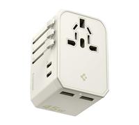 Spigen ArcStation Adattatore Universale da Viaggio 45W [4-Porte & PD] con 2 USB C e 2 USB A, Presa Universale da Viaggio per Inglese/Americana/Australia/Giappone, Viaggio Accessori Utili - Beige Duna