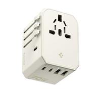 Spigen ArcStation Adattatore Universale da Viaggio 70W [5-Porte & PD] con 3 USB C e 2 USB A, Presa Universale da Viaggio per Inglese/Americana/Australia/Giappone, Viaggio Accessori Utili - Beige Duna