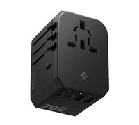 Spigen ArcStation Adattatore Universale da Viaggio 70W [5-Porte & PD] con 3 USB C e 2 USB A, Presa Universale da Viaggio per Inglese/Americana/Australia/Giappone, Viaggio Accessori Utili - Nero