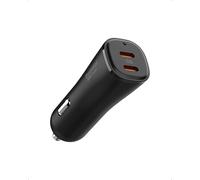 Spigen ArcStation Essential 50W Caricatore Auto USB C Rapido [2 Porte] | Caricatore Accendisigari Compatto PPS, PD/QC 3.0 50W Compatibile con iPhone 17 16 15 14 13 & Samsung S26 S25 Pixel 10 ecc.