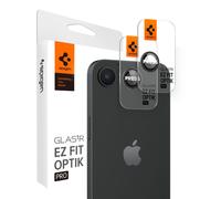 Spigen Camera Lens Screen Protector [Glastr Optik Pro] Progettato per iPhone 16E - Black [2 Pacchetto]