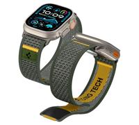 Spigen Cinturino Athlex Air in Tessuto Compatibile con Apple Watch Ultra 3/2/1 49mm, Series 11/10 46mm, Series 9/8/7-4/SE 45mm, 44mm - Verde attivo