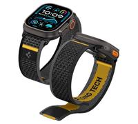 Spigen Cinturino Athlex Air in Tessuto Compatibile con Apple Watch Ultra 3/2/1 49mm, Series 11/10 46mm, Series 9/8/7-4/SE 45mm, 44mm - Nero attivo
