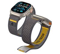 Spigen Cinturino Athlex Air in Tessuto Compatibile con Apple Watch Ultra 3/2/1 49mm, Series 11/10 46mm, Series 9/8/7-4/SE 45mm, 44mm - Grigio attivo