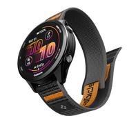 Spigen Cinturino Athlex Air 2 in Tessuto Quick Release Compatibile con Garmin Watch 22mm Garmin Forerunner 255/265/570, Vivoactive 4, Venu 4/3/2 45 mm - Active Black Orange