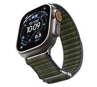 Spigen Cinturino base in Tessuto con chiusura a strappo Progettato per Apple Watch Ultra 3/2/1 49mm, Series 11/10 46mm, Series 9/8/7-4/SE 45mm, 44mm - Verde