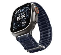 Spigen Cinturino base in Tessuto con chiusura a strappo Progettato per Apple Watch Ultra 3/2/1 49mm, Series 11/10 46mm, Series 9/8/7-4/SE 45mm, 44mm - Marina