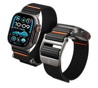 Spigen Cinturino DuraPro Flex Ultra Compatibile con Apple Watch Ultra 3/2/1 49mm, Series 11/10 46mm, Series 9/8/7-4/SE 45mm, 44mm - Nero