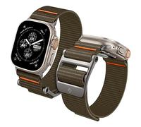 Spigen Cinturino DuraPro Flex Ultra in Nylon Compatibile con Apple Watch Ultra 3/2/1 49mm, Series 11/10 46mm, Series 9/8/7-4/SE 45mm, 44mm - Khaki