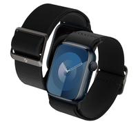 Spigen Cinturino Lite Fit in Tessuto Compatibile con Apple Watch Ultra 3/2/1 49mm, Series 11/10 46mm, Series 9/8/7-4/SE 45mm, 44mm - Nero