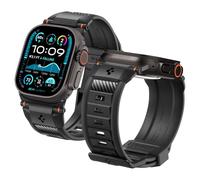 Spigen Cinturino Rugged Armor Ultra Band Compatible con Apple Watch Series per Apple Watch Ultra 2/1 49mm, Series 10 46mm, 9/8/7 45mm, 6/SE/5/4 44mm e 3/2/1 42mm - Nero opaco