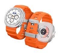 Spigen Cinturino Basico in Silicone con Fibbia Compatibile con Samsung Galaxy Watch 8 44mm/40mm, Galaxy Watch 8 Classic 46mm (2025) - Arancione
