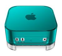 Spigen Classic C1 Cover per Mac mini M6, M5 Pro / M4, M4 Pro | Custodia Design retrò con filtro antipolvere lavabile e piedini antiscivolo per Mac mini M6/M5/M4 - Bondi Blue